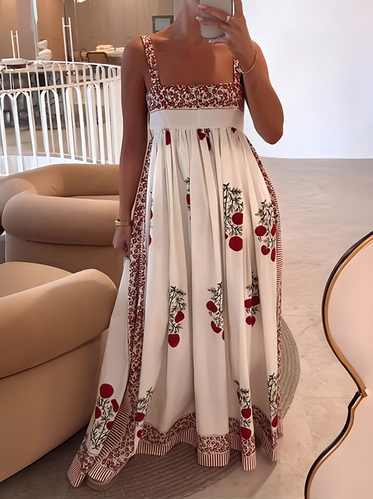 Maggie Trendy Floral Print Maxi Dress