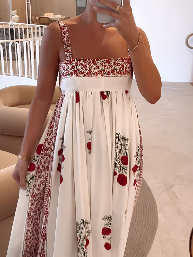 Maggie Trendy Floral Print Maxi Dress