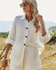 Cara Button-Up & Shorts Set