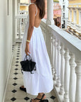 Jolina Casual Backless Maxi Dress
