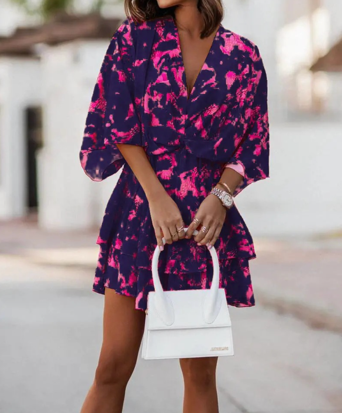 Valeria Bohemian Floral Mini Dress