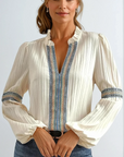 Kinsley Luxurious V-Neck Blouse