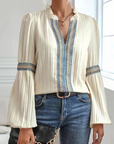 Kinsley Luxurious V-Neck Blouse