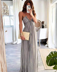 Lanie Chic Pleated Maxi Dress