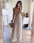 Lanie Chic Pleated Maxi Dress