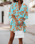 Valeria Bohemian Floral Mini Dress