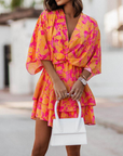 Valeria Bohemian Floral Mini Dress