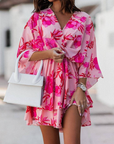 Valeria Bohemian Floral Mini Dress