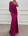 Iliana One-Shoulder Gown