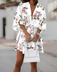 Valeria Bohemian Floral Mini Dress